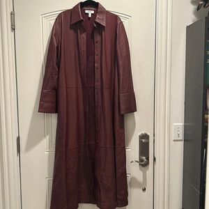 COS Leather Trench Jacket